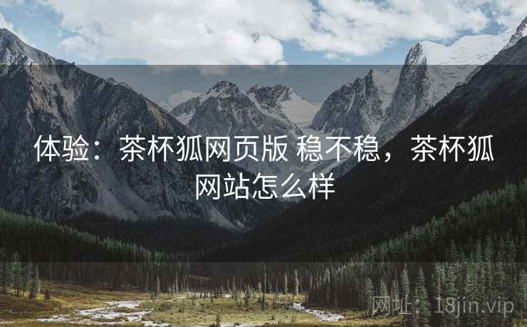 体验：茶杯狐网页版 稳不稳，茶杯狐网站怎么样